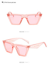 Load image into Gallery viewer, Long Keeper Women Sunglasses Square Cat Eye Sun Glasses Female UV400 Summer Style Vintage Black Big Frame Eyewears