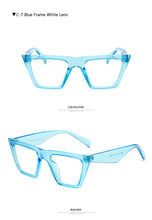 Load image into Gallery viewer, Long Keeper Women Sunglasses Square Cat Eye Sun Glasses Female UV400 Summer Style Vintage Black Big Frame Eyewears