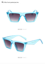 Load image into Gallery viewer, Long Keeper Women Sunglasses Square Cat Eye Sun Glasses Female UV400 Summer Style Vintage Black Big Frame Eyewears