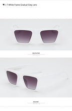 Load image into Gallery viewer, Long Keeper Women Sunglasses Square Cat Eye Sun Glasses Female UV400 Summer Style Vintage Black Big Frame Eyewears