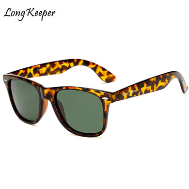 Long Keeper Men Polarized Sunglasses Male Driving Safty Goggle UV400 Square Brand Designer Glasses with "Long Keeper" LOGO 1029