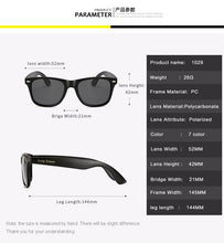 Load image into Gallery viewer, Long Keeper Men Polarized Sunglasses Male Driving Safty Goggle UV400 Square Brand Designer Glasses with &quot;Long Keeper&quot; LOGO 1029