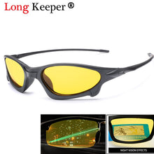 Load image into Gallery viewer, Long Keeper Men&#39;s Polarized Driving Fishing Sports Sunglasses Yellow Lens Night Vision Glasses Driver Goggles Anti-glare 1034