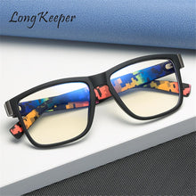 Load image into Gallery viewer, LongKeeper Anti Blue Light Computer Glasses For Men Clear Eyewear Frames Blue Light Blocking Glasses Optical Gaming Eyeglasses