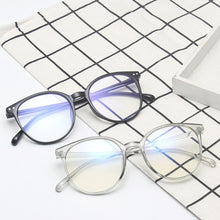 Load image into Gallery viewer, LongKeeper Anti Blue Light Glasses Frame Women Men Eyeglasses Vintage Round Clear Len Glasses Optical Spectacle Computer Eyewear