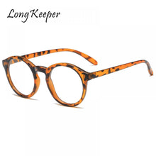 Load image into Gallery viewer, LongKeeper Anti Blue Light Glasses Women Round Eyewear Frame Computer Optical Eyeglasses Blue Light Blocking Clear Lens Glasses