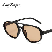 Load image into Gallery viewer, LongKeeper Big Frame Pilot Sunglasses Men Oval Sun Glasses Women Retro Sun Glasses 2023 Vintage  Gafas Oculos De Sol