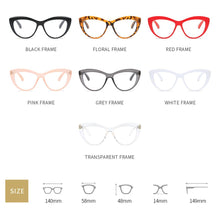 Load image into Gallery viewer, LongKeeper Cat Eye Anti Blue Light Glasses Women Eyewear Frame Blue Light Blocking Glasses Computer Protection Gaming Glasses UV
