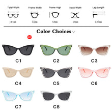 Load image into Gallery viewer, LongKeeper Cat Eye Sunglasses Women  Brand Gradient Lens Vintage Sun glasses Female Cateye Sexy Eyewear Lentes De Sol Muje