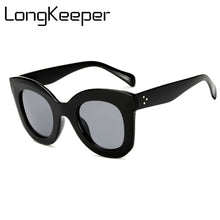 Load image into Gallery viewer, LongKeeper Cat Eye Vintage Sunglasses Women 2023 Leopard Sun Glasses Sexy Ladies Eyewears UV400 Goggles Oval Glasses