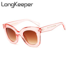Load image into Gallery viewer, LongKeeper Cat Eye Vintage Sunglasses Women 2023 Leopard Sun Glasses Sexy Ladies Eyewears UV400 Goggles Oval Glasses
