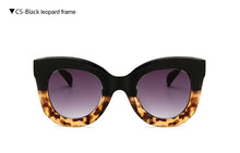 Load image into Gallery viewer, LongKeeper Cat Eye Vintage Sunglasses Women 2023 Leopard Sun Glasses Sexy Ladies Eyewears UV400 Goggles Oval Glasses