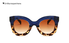 Load image into Gallery viewer, LongKeeper Cat Eye Vintage Sunglasses Women 2023 Leopard Sun Glasses Sexy Ladies Eyewears UV400 Goggles Oval Glasses