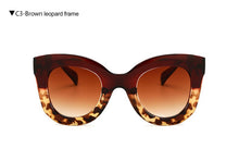 Load image into Gallery viewer, LongKeeper Cat Eye Vintage Sunglasses Women 2023 Leopard Sun Glasses Sexy Ladies Eyewears UV400 Goggles Oval Glasses