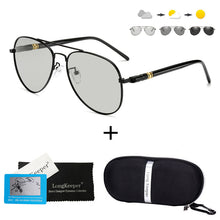 Load image into Gallery viewer, LongKeeper Classic Men Sunglasses Photochromic Sun Glasses Goggles Male Driving Pilot Polarized Eyewear UV400 Gafas de sol