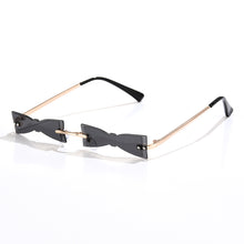 Load image into Gallery viewer, LongKeeper Christmas Glasses Unique Rimless Sunglasses Elk Bowknot Christmas Eve Party Decor Eyewear Steampunk Eyeglass