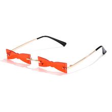 Load image into Gallery viewer, LongKeeper Christmas Glasses Unique Rimless Sunglasses Elk Bowknot Christmas Eve Party Decor Eyewear Steampunk Eyeglass