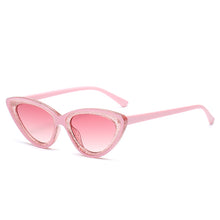 Load image into Gallery viewer, LongKeeper Retro Cat Eye Sunglasses Women Brand Design Vintage Ladies Triangle Sun Glasses Female Eyewear UV400 Gafas