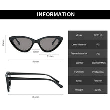 Load image into Gallery viewer, LongKeeper Retro Cat Eye Sunglasses Women Brand Design Vintage Ladies Triangle Sun Glasses Female Eyewear UV400 Gafas
