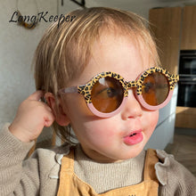 Load image into Gallery viewer, LongKeeper Round Kids Sunglasses Girls Boys Sun Glasses Vintage Leopard Sunglasses Baby Goggles Children Eyewear UV400
