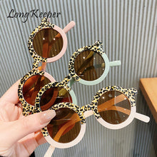 Load image into Gallery viewer, LongKeeper Round Kids Sunglasses Girls Boys Sun Glasses Vintage Leopard Sunglasses Baby Goggles Children Eyewear UV400