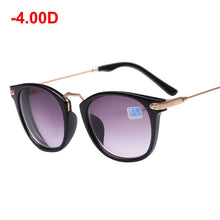 Load image into Gallery viewer, LongKeeper Finished Myopia Glasses Black Frame Metal Goggles Lens Sighted Prescription Sunglasses -1 -1.5 -2 -2.5 -3 -3.5 -4