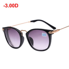 Load image into Gallery viewer, LongKeeper Finished Myopia Glasses Black Frame Metal Goggles Lens Sighted Prescription Sunglasses -1 -1.5 -2 -2.5 -3 -3.5 -4
