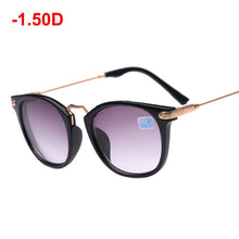 Load image into Gallery viewer, LongKeeper Finished Myopia Glasses Black Frame Metal Goggles Lens Sighted Prescription Sunglasses -1 -1.5 -2 -2.5 -3 -3.5 -4