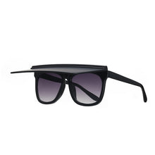 Load image into Gallery viewer, LongKeeper Flip Up Sunglasses Women Men Shield Visor Oversized Glasses Square Sun Glasses Female Oculos De Sol Grande UV