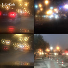 Carica l&#39;immagine nel visualizzatore di Gallery, LongKeeper Ins Popular Love Heart Effects Glasses Kids Watch Light Change Love Red Pink Special Effect Sunglasses For Children