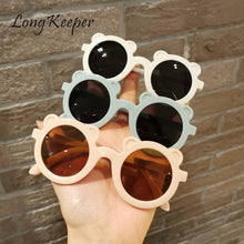 Load image into Gallery viewer, LongKeeper Kids Sunglasses Boys Girls Bear Shaped Children Round Sun Glasses Boy Cute Eyewear Baby Shades Outdoor Goggles UV400