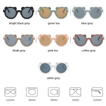 Load image into Gallery viewer, LongKeeper Kids Sunglasses Boys Girls Bear Shaped Children Round Sun Glasses Boy Cute Eyewear Baby Shades Outdoor Goggles UV400