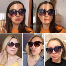 Load image into Gallery viewer, LongKeeper  Cat Eye Sunglasses Women 2023 Oversized Gradient Glasses Retro Blue Leopard Shades lunette de soleil femme