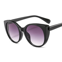 Load image into Gallery viewer, LongKeeper  Cat Eye Sunglasses Women 2023 Oversized Gradient Glasses Retro Blue Leopard Shades lunette de soleil femme