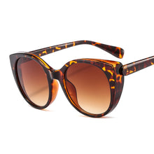 Load image into Gallery viewer, LongKeeper  Cat Eye Sunglasses Women 2023 Oversized Gradient Glasses Retro Blue Leopard Shades lunette de soleil femme