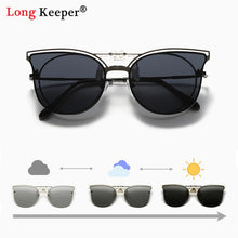 Load image into Gallery viewer, LongKeeper Men Polarized Clip-On Sunglasses Flip Up Women Rimless Photochromic Clip On Glasses Outdoor for Driving Fishing Uv