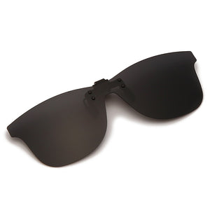 LongKeeper Men Polarized Clip-on Sunglasses Flip Up Rimless Sunglasses Photochromic Clip On Sun Glasses For Driving Fishing UV