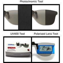 Load image into Gallery viewer, LongKeeper Men Polarized Clip-on Sunglasses Flip Up Rimless Sunglasses Photochromic Clip On Sun Glasses For Driving Fishing UV