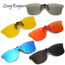 Load image into Gallery viewer, LongKeeper Men Polarized Clip-on Sunglasses Flip Up Rimless Sunglasses Photochromic Clip On Sun Glasses For Driving Fishing UV