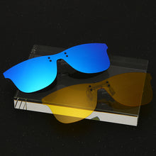Load image into Gallery viewer, LongKeeper Men Polarized Clip-on Sunglasses Flip Up Rimless Sunglasses Photochromic Clip On Sun Glasses For Driving Fishing UV