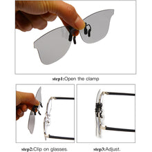 Load image into Gallery viewer, LongKeeper Men Polarized Clip-on Sunglasses Flip Up Rimless Sunglasses Photochromic Clip On Sun Glasses For Driving Fishing UV