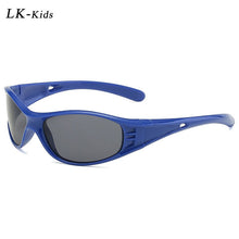 Load image into Gallery viewer, LongKeeper Oval Sunglasses Kids Cute UV Protection Red Black Glasses For Boys Girls Trend Sport Eyewear Oculos De Sol