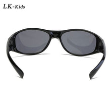 Load image into Gallery viewer, LongKeeper Oval Sunglasses Kids Cute UV Protection Red Black Glasses For Boys Girls Trend Sport Eyewear Oculos De Sol