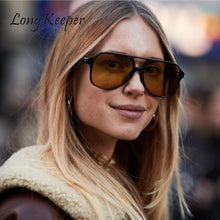 Load image into Gallery viewer, LongKeeper Oversized Male Glasses Retro Pilot Sunglasses Men Glasses Vintage  Sunglasses Women Men's Glasses Gafas De Sol