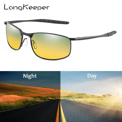 LongKeeper Photochromic Sunglasses Men Day Night Vision Goggles Driver Eyeglasses Women Sunglasses Yellow Lens Driving Glasses
