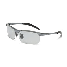 Load image into Gallery viewer, LongKeeper Photochromic Sunglasses Men Polarized Day Night DrivingGlasses Goggles Anti-Glare Semi-Rimless Chameleon Gafas de sol
