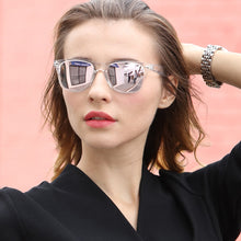 Carica l'immagine nel visualizzatore di Gallery, LongKeeper Occhiali da sole a specchio polarizzati Donna Occhiali da sole quadrati Uomo Lente a specchio Occhiali da sole pilota Occhiali Gafas 1029 