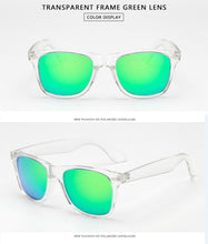 Carica l'immagine nel visualizzatore di Gallery, LongKeeper Occhiali da sole a specchio polarizzati Donna Occhiali da sole quadrati Uomo Lente a specchio Occhiali da sole pilota Occhiali Gafas 1029 