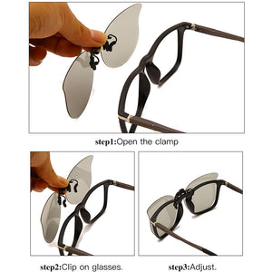 LongKeeper Polarized Sunglasses Men Clip On Sunglasses Eyewear Accessories Photochromic Driving Goggles Women Cat Eye Glasses UV