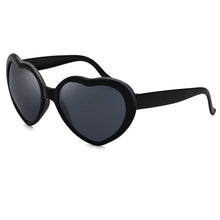 Load image into Gallery viewer, LongKeeper Popular Love Heart Shape Sunglasses Women Men Change Love Heart Lens Colorful Sun Glasses Night Eyewear UV400